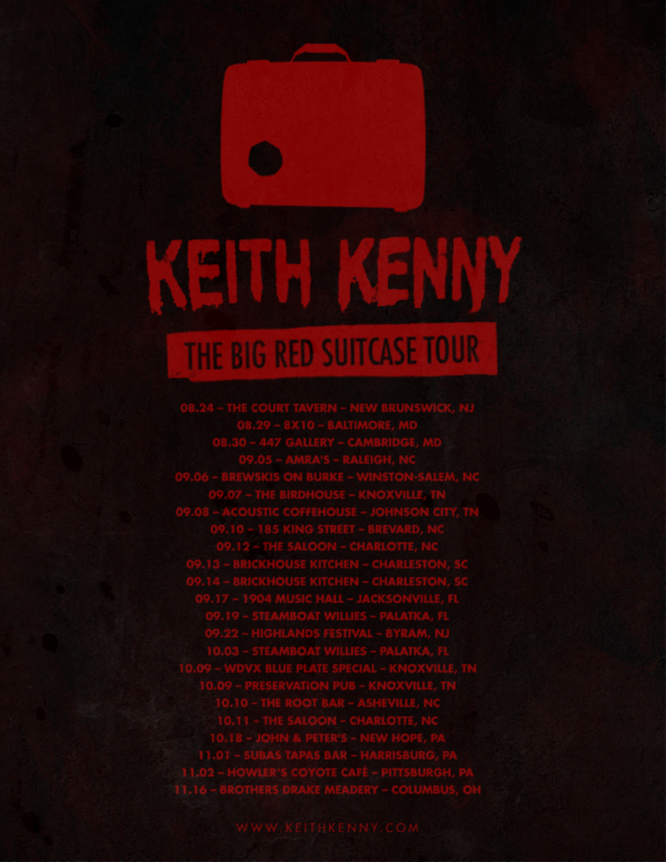 Keith Kenny - Big Red Suitcase Tour - Flyer2web